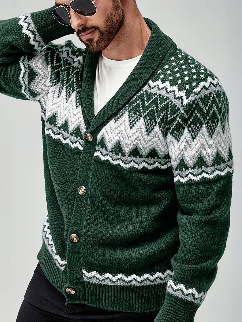 Elroy - Pulover Casual cu Model Geometric
