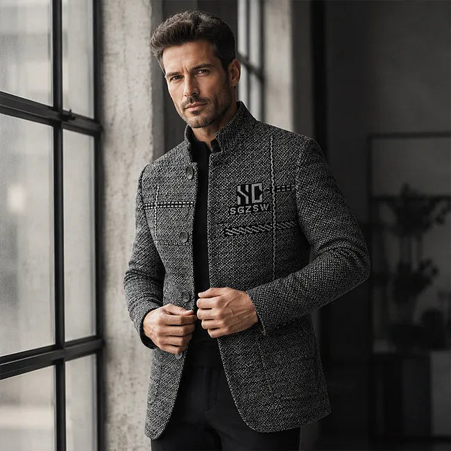Jallen - Jachetă Din Tricot Texturat, Cu Buzunare
