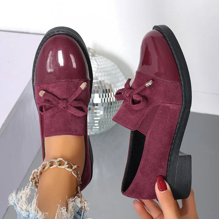 Azahra - Mocasini Eleganți Fără șireturi Cu Fundă