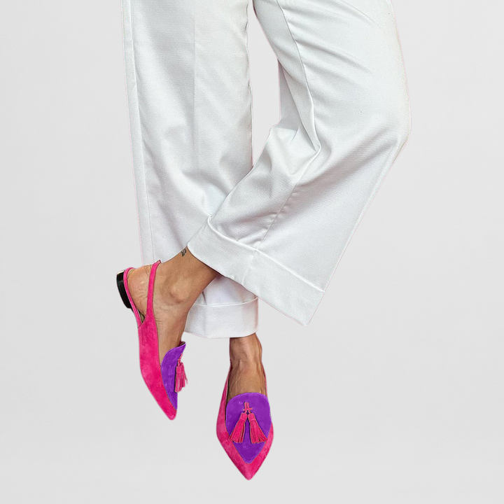 Laylla - Mocasin Colorat Cu Vârf Ascuțit