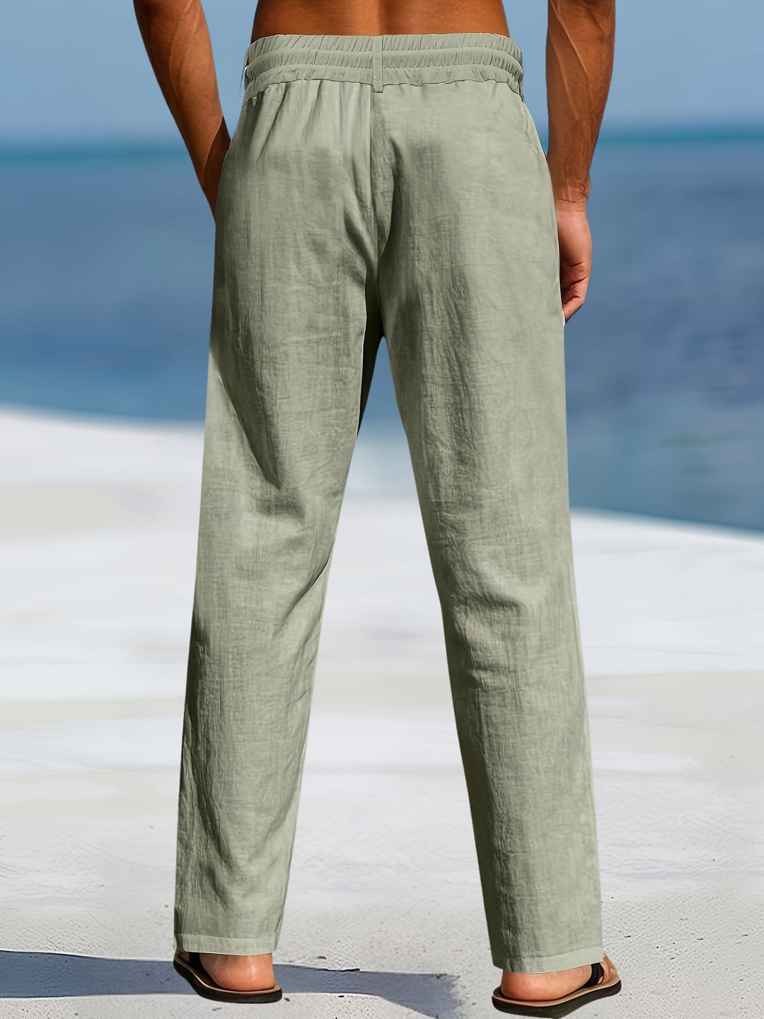 Aznar - Pantaloni Dezinvolt Din In Elastice