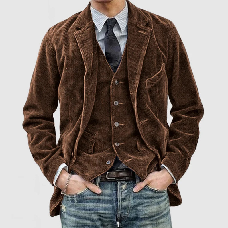 Cyrille - Jachetă și Vestă Vintage Atemporale