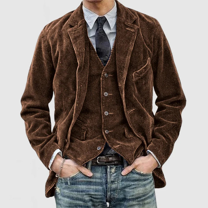 Cyrille - Jachetă și Vestă Vintage Atemporale