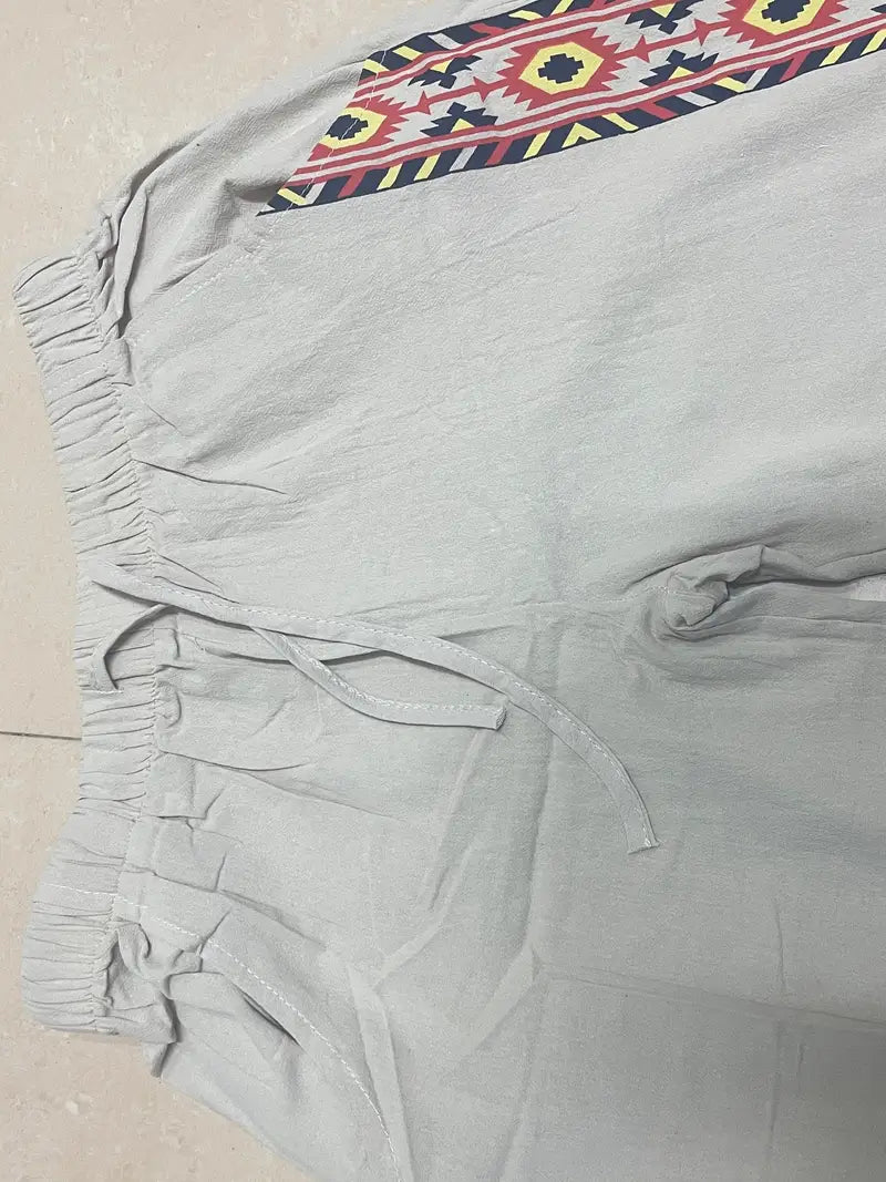 Daniil - Pantaloni In Stil Etnic Cu Buzunare