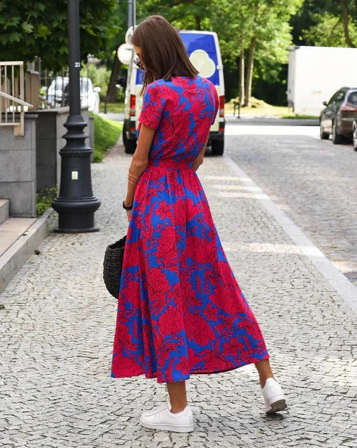 Theresita - Rochie De Vară Cu Flori