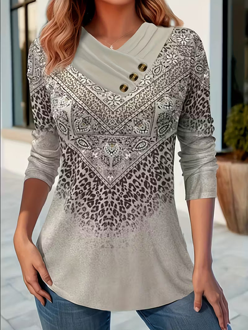 Dainora - Rochie Mini Cu Imprimeu Tătar In Stil Etnic
