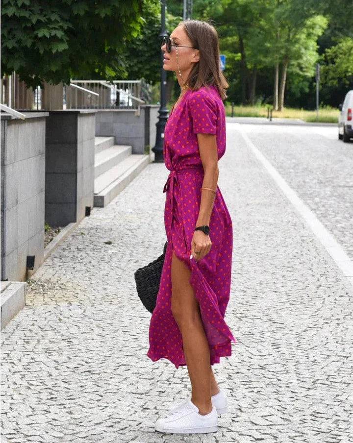Theresita - Rochie De Vară Cu Flori