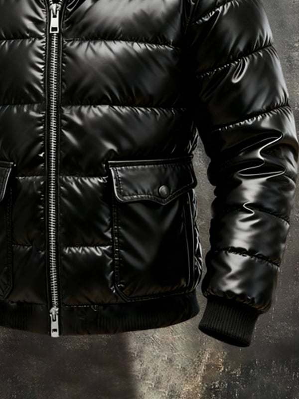 Moussa - Jacheta Parka Retro cu Guler Din Blană