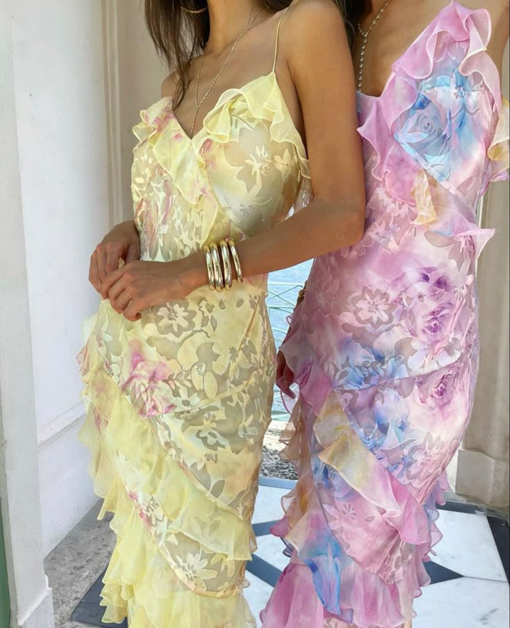 Latonya - Rochie Ușoară Cu Volane