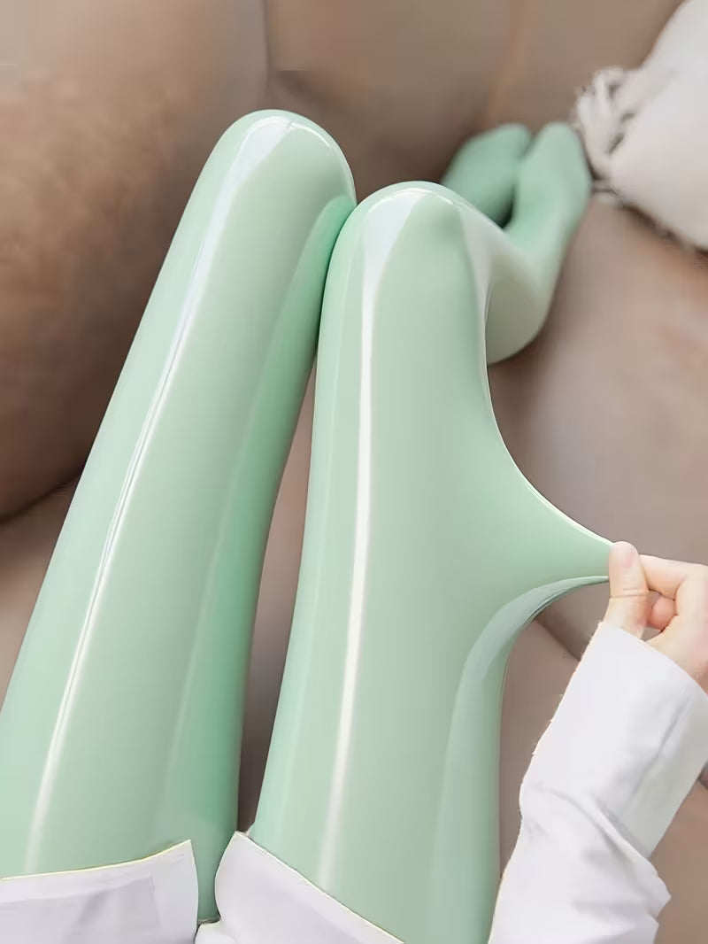 Bekah – Colanți Elastici cu Picioare cu Luciu Intens