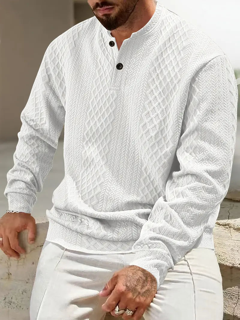 Warriner - Hanorac Cu Mâneci Lungi și Model Geometric