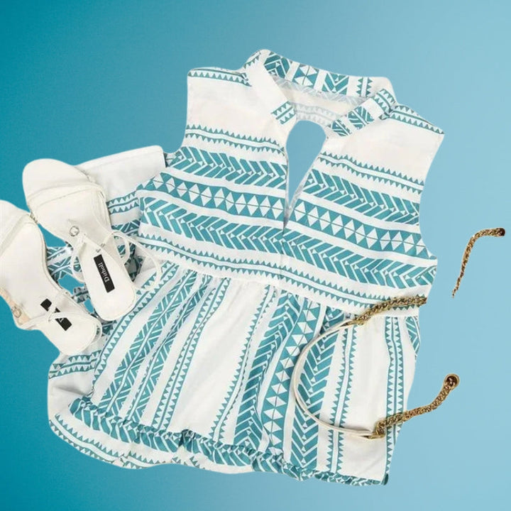 Lylah - Rochie Elegantă De Vară Cu Imprimeu