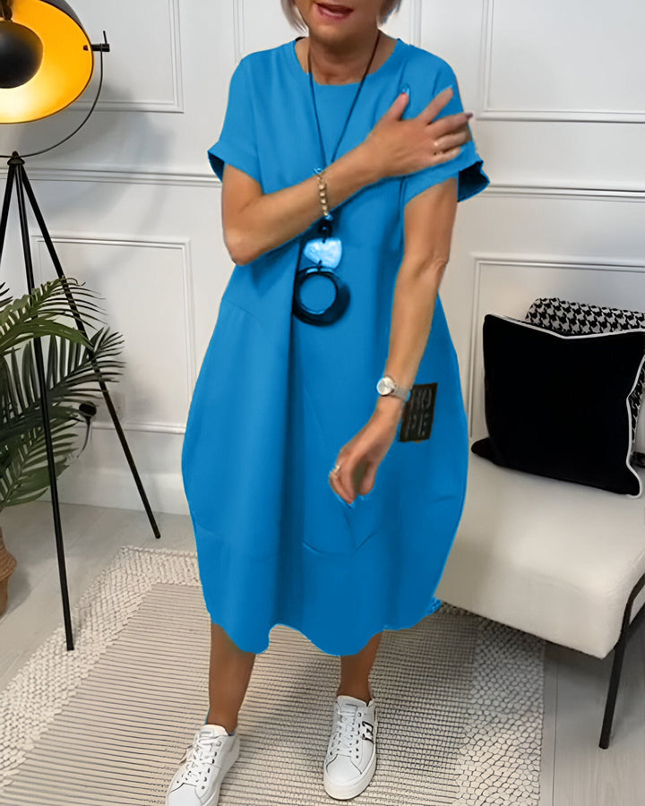 Jocelyn - Rochie Confortabilă Cazuală Cu Buzunar