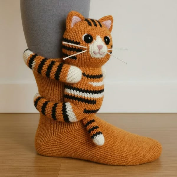 CuteStep - Șosete Tricotate Cu Animale