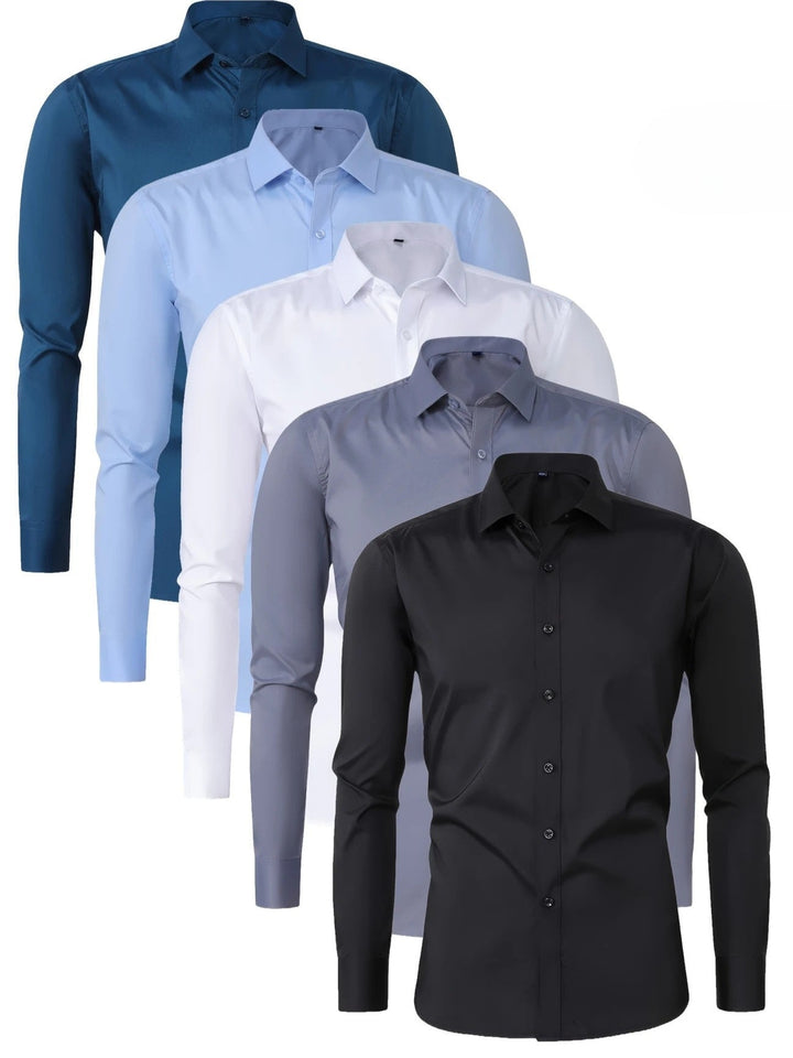 Byron - Cămașă Elegantă Cu Mâneci Lungi și Nasturi