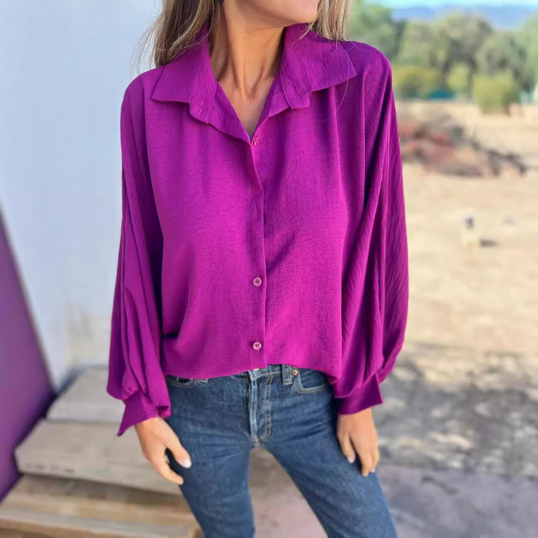 Leilani - Bluză Supradimensionat Cu Eleganță