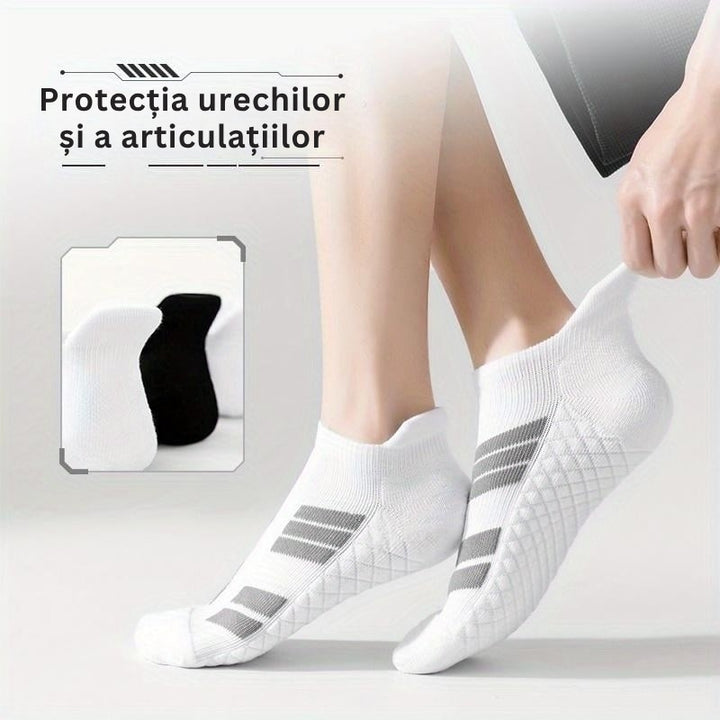 SwiftStep - Șosete Sportive Cu Dungi Antiderapante și Respirabile