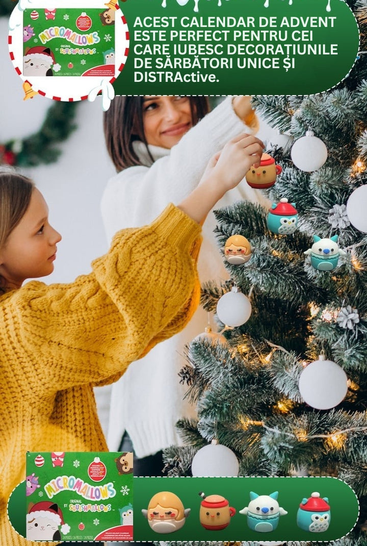 FestiveFuzzies - Calendarul De Advent De Crăciun Cu Păpușă De Pluș