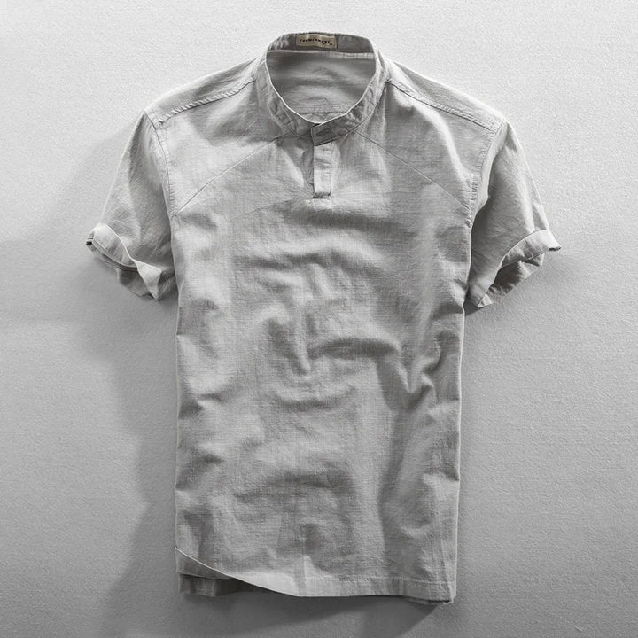 Carlous – Cămașă Elegantă De Vară Din Bumbac și in