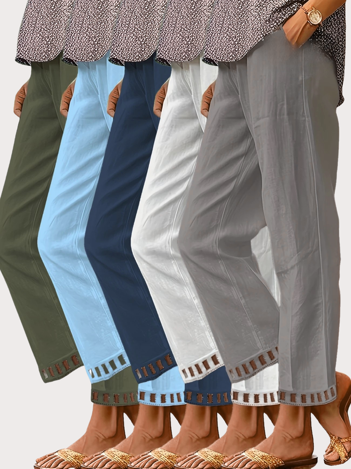 Tracey - Contrastul Trim Pantaloni Tăiați