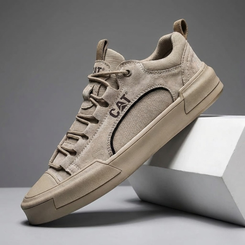 Atherton - Adidași Casual Din Piele de Căprioară cu șireturi