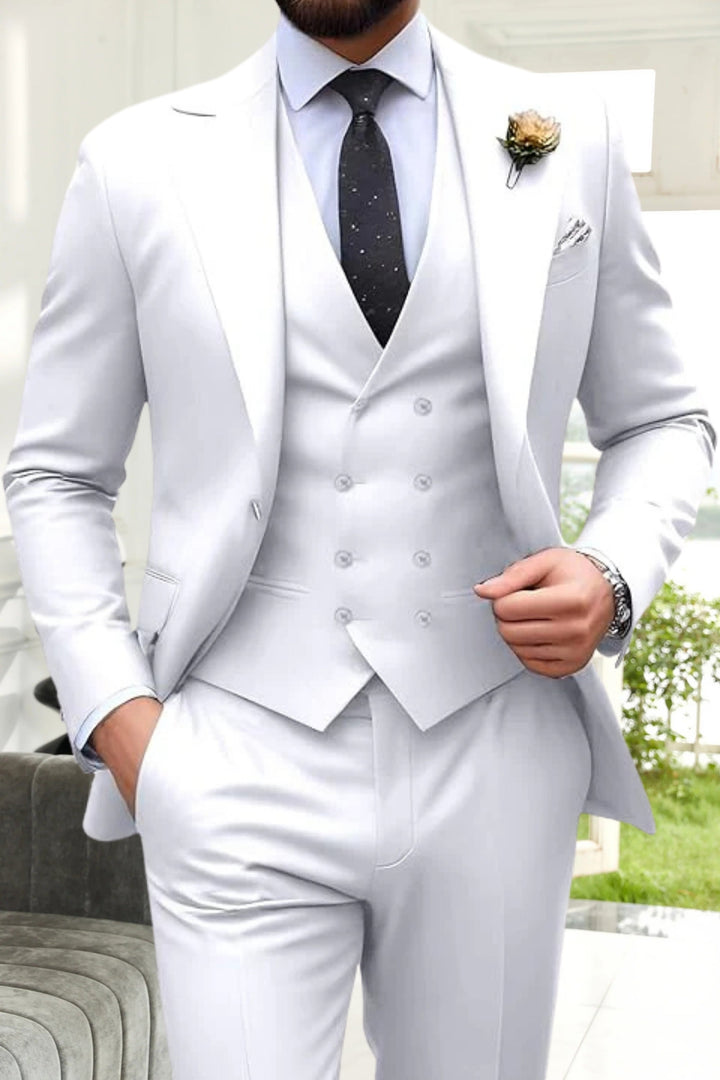 Gremist - Costume Din 3 Piese Cu Rever Ascuțit și Croială Slim Fit