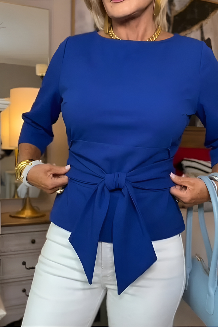 Shaniera - Top Elegant Cu Cordon La Talie
