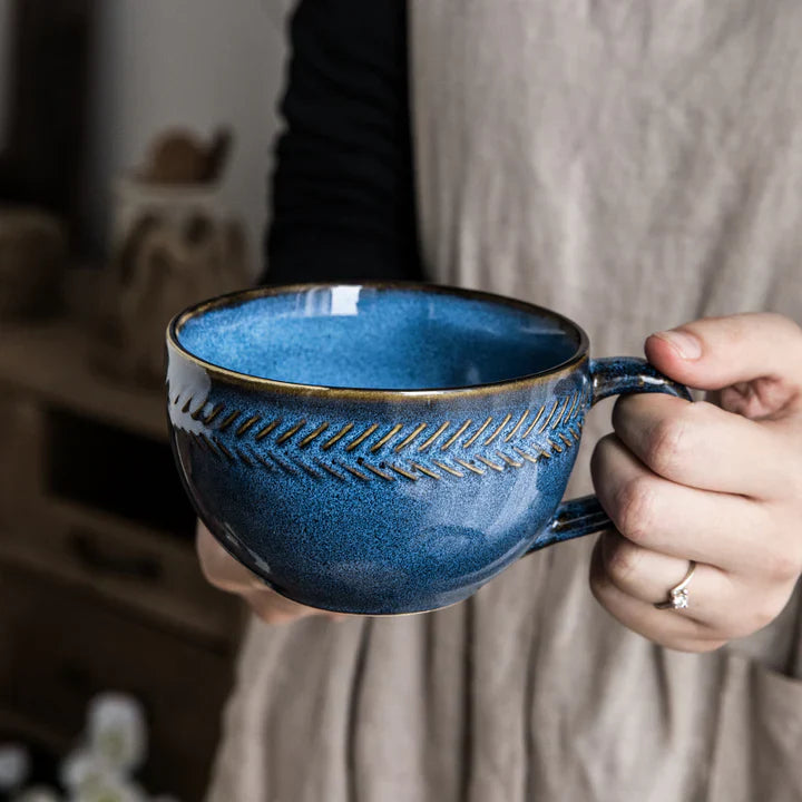 Mugnova - Ceramică Vintage Safir Dimineață Liniștită