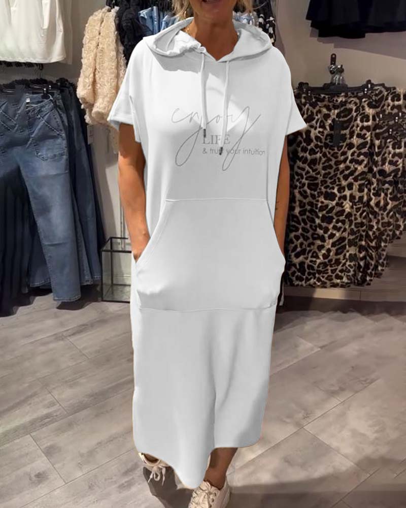 Nadia - Rochie Elegantă cu Glugă
