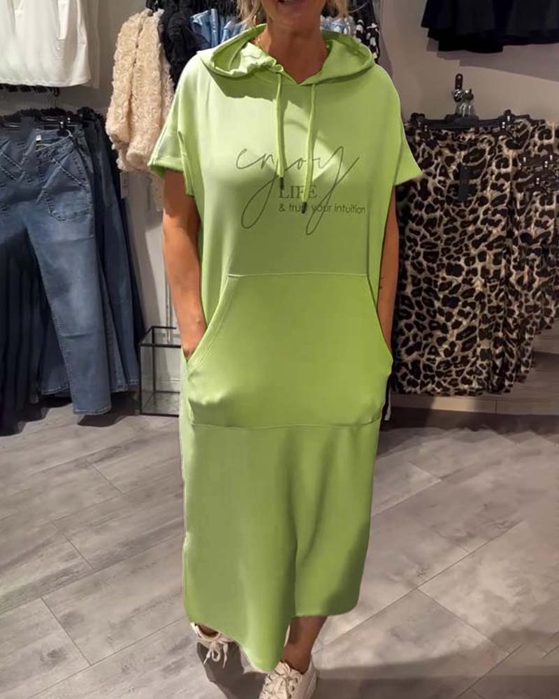 Nadia - Rochie Elegantă cu Glugă