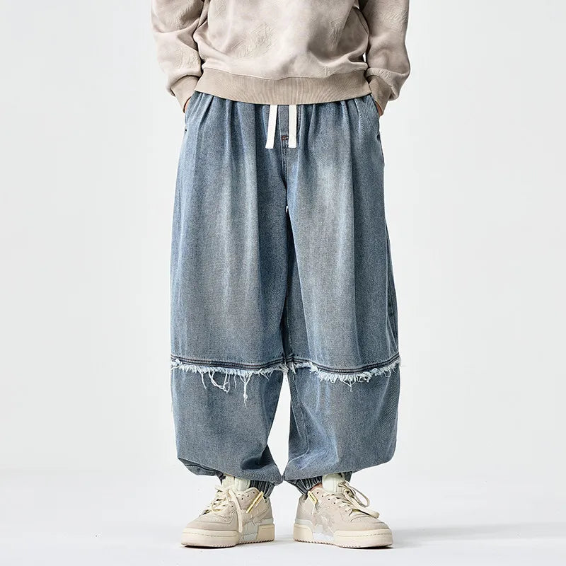 Brennan – Pantaloni De Jogging Din Denim Cu Croi Larg și Stilat