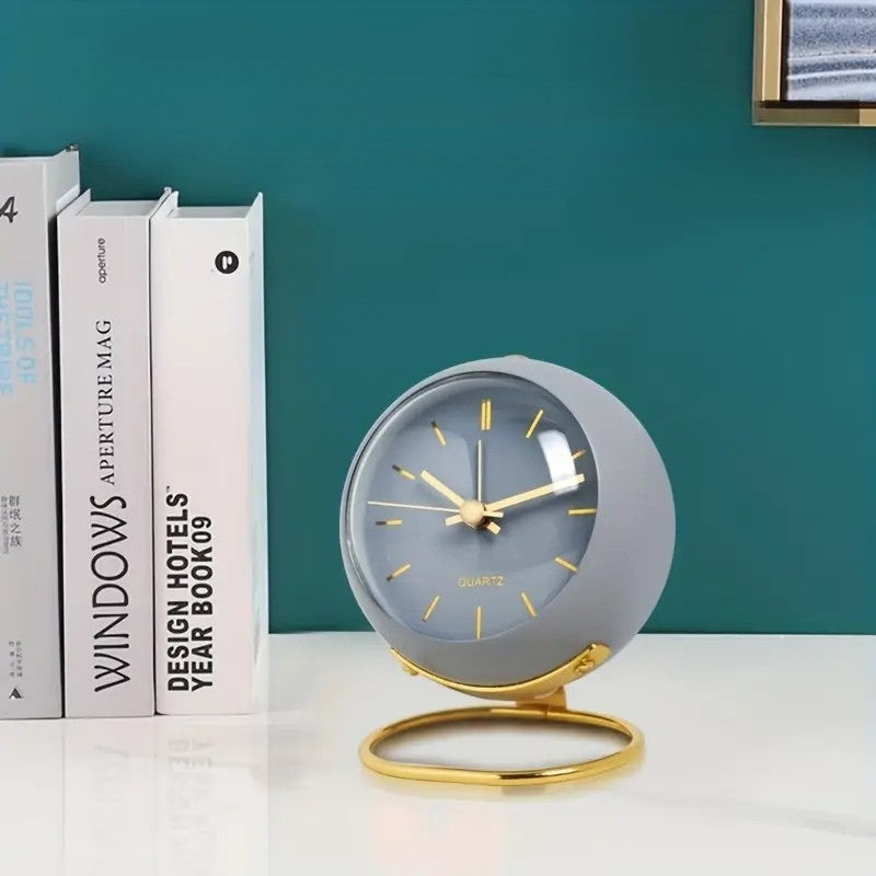 NordAura - Ceas De Birou Slențios Inspirat Din Stilul Nordic Pentru Decorul Casei