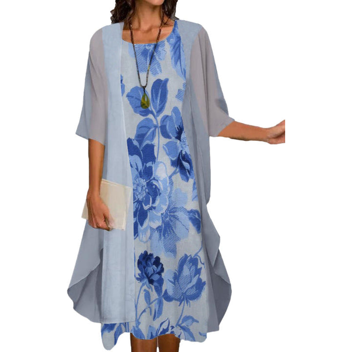 Venolia - Rochie Din Două Piese Cu Imprimeu Floral