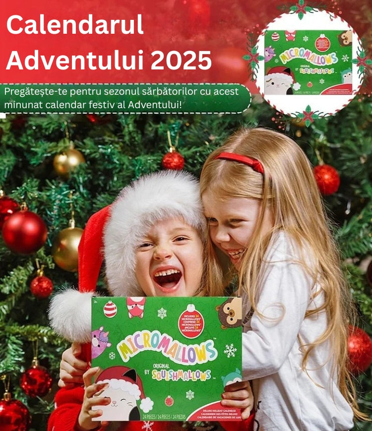 FestiveFuzzies - Calendarul De Advent De Crăciun Cu Păpușă De Pluș