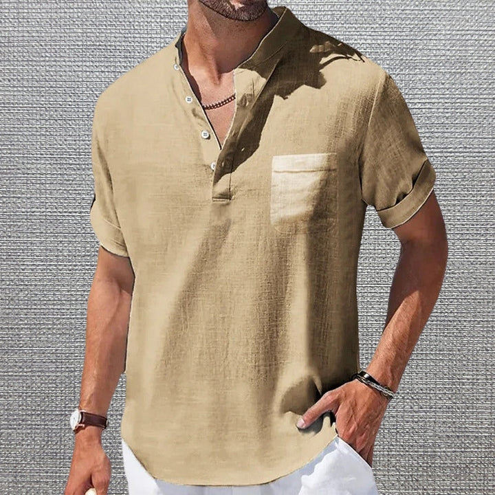 Anthony - Tricou Elegant Cu Mâneci Scurte și Buzunar
