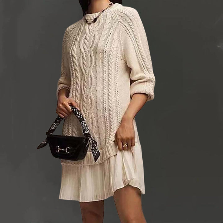 Kalena - Rochie Mini Din Tricot Cu Model In Relief