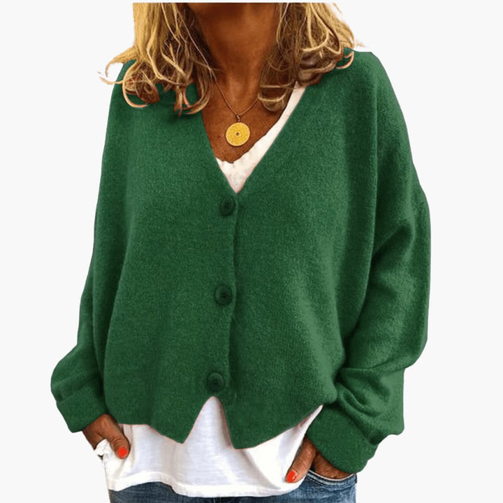 Gwen - Cardigan Din Tricot Cu Mâneci Lungi