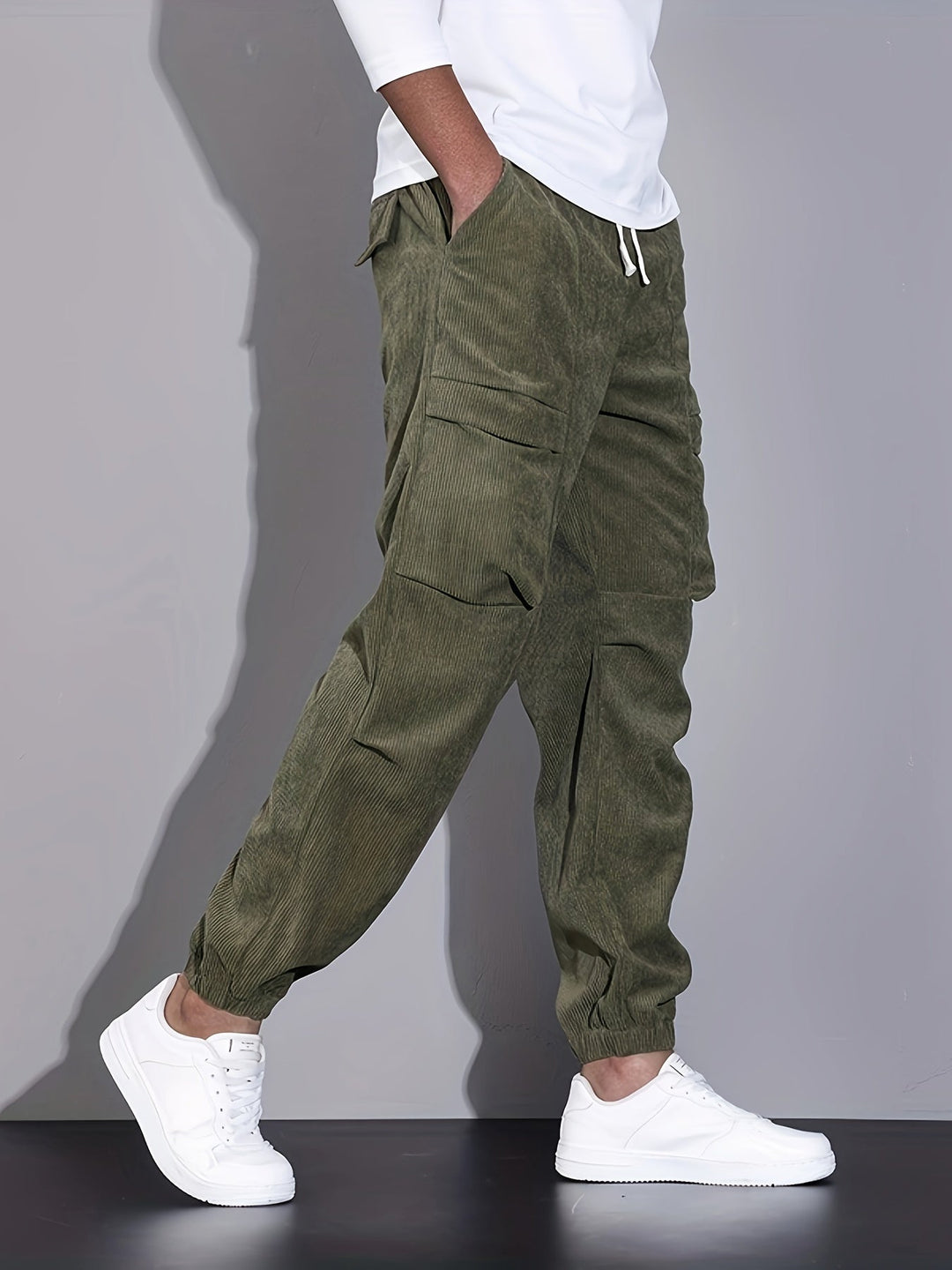 Blevin - Pantaloni Cargo Cu Multiplu Buzunare
