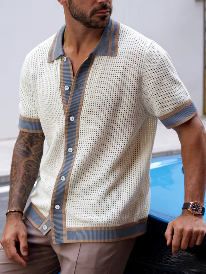 Walt – Tricou Tricotat Cu Guler Cu Revere