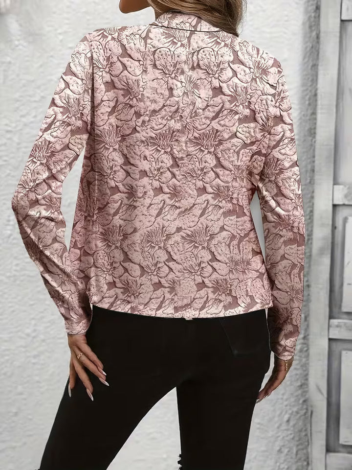 Tifany – Blazer cu mâneci lungi și imprimeu floral