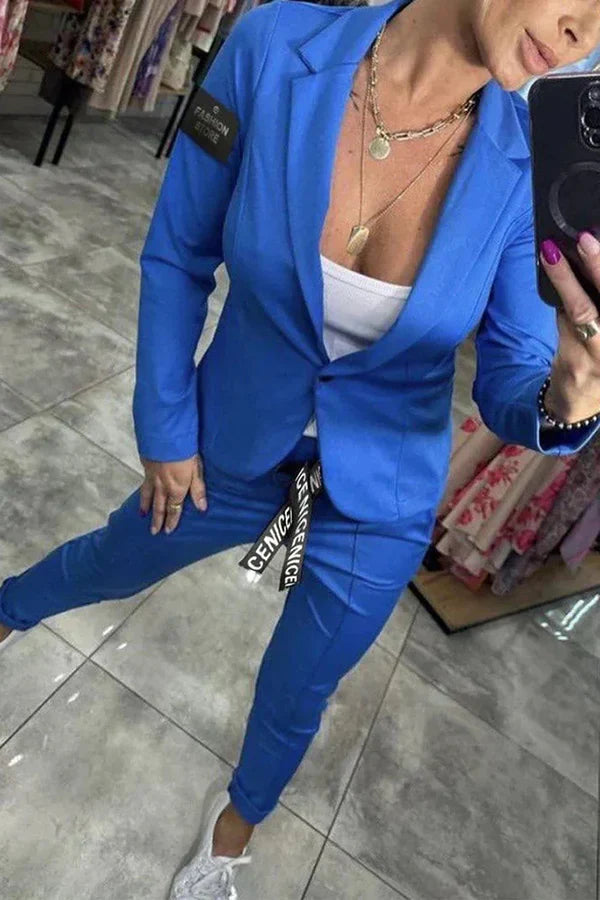 Kseniya - Setează Elegant Format Din Sacou și Pantaloni