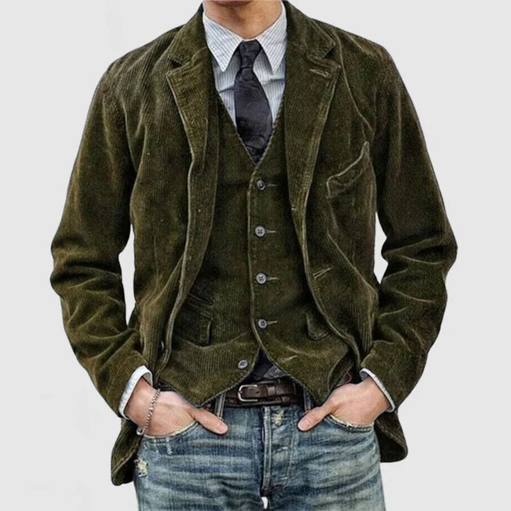 Cyrille - Jachetă și Vestă Vintage Atemporale