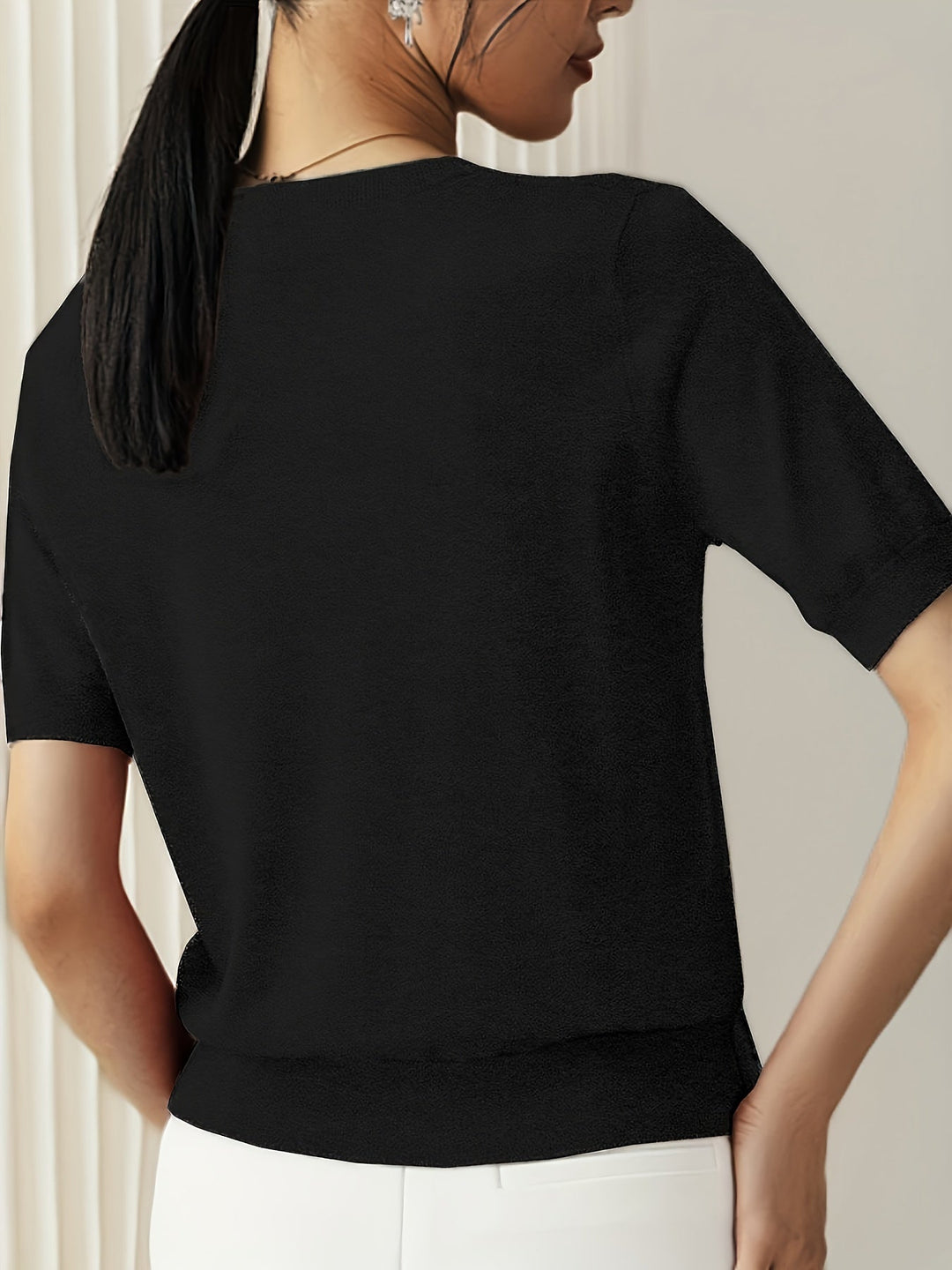 Jacquie - Tricou Ocazional  Cu Elasticitate Ridicată