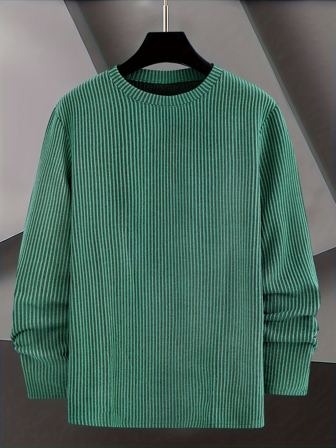Dionisio - Pulover Din Tricot cu Nervuri și Guler Rotund