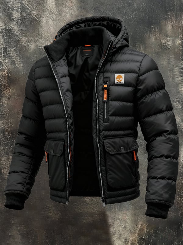 Jitendra - Jacheta Retro Cu Glugă și Fermoar