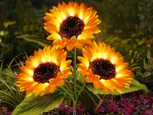 FloralGlow - Lumini Solare LED Pentru Grădină Cu Floarea-Soarelui