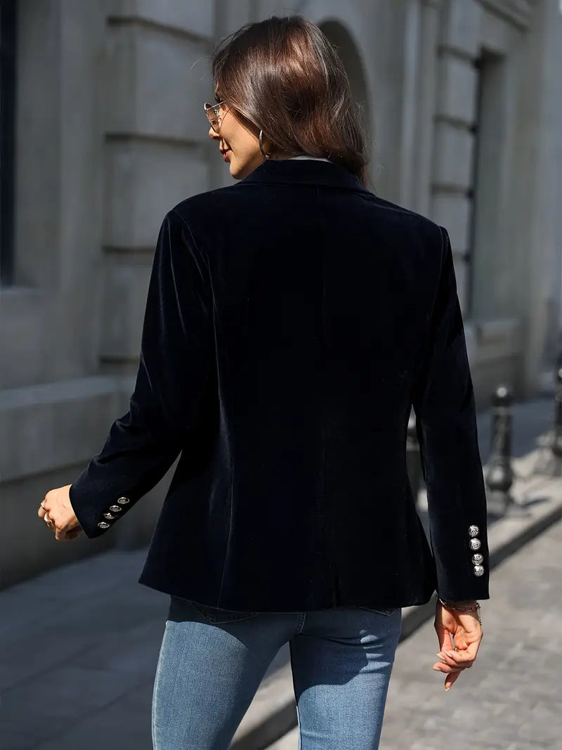 Elīna - Blazer Elegant Din Catifea