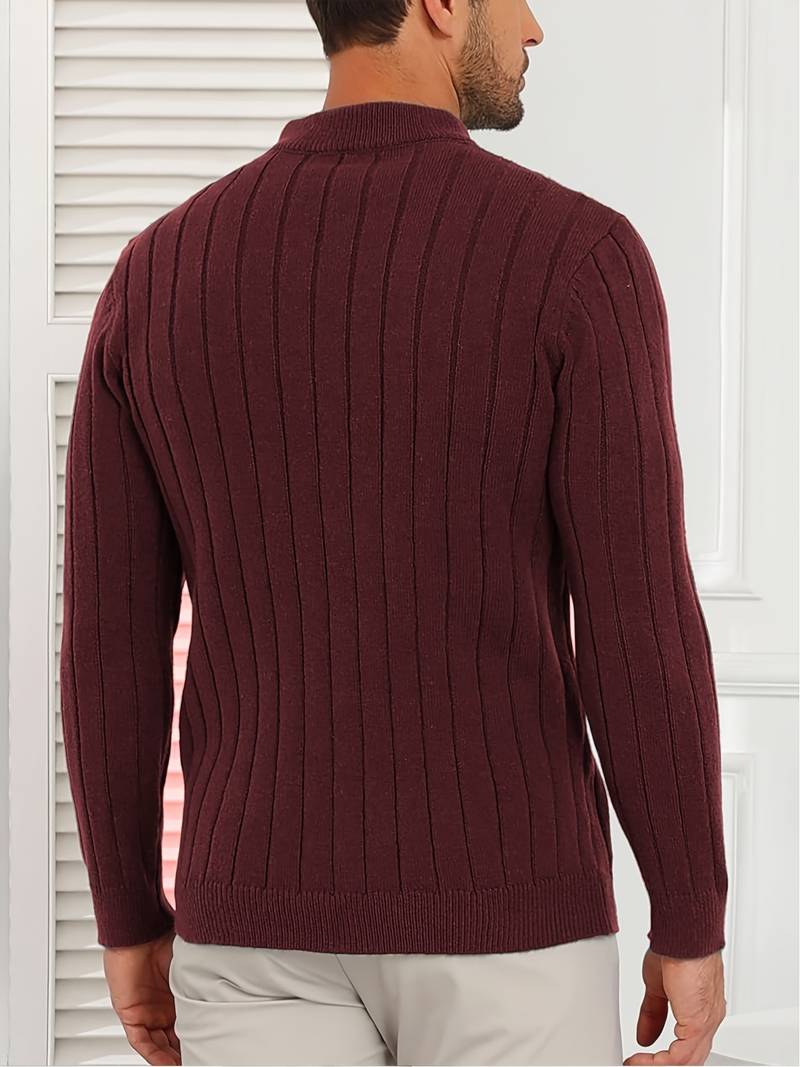 Yedidya - Pulover Casual cu Mâneci Lungi Din Tricot