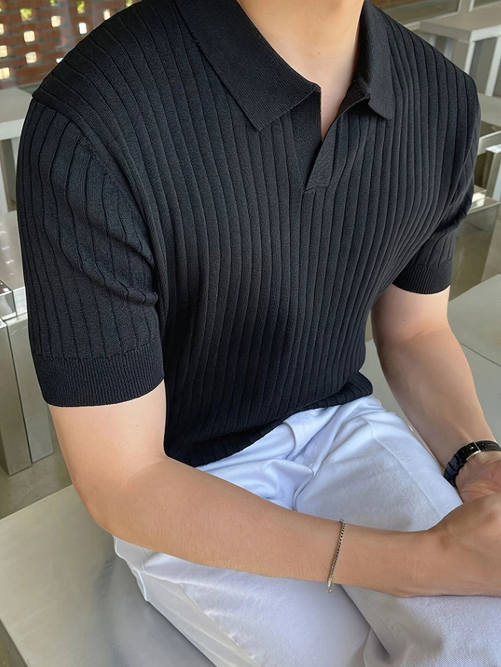 Avgustin - Tricou Polo Casual Cu Mâneci Scurte