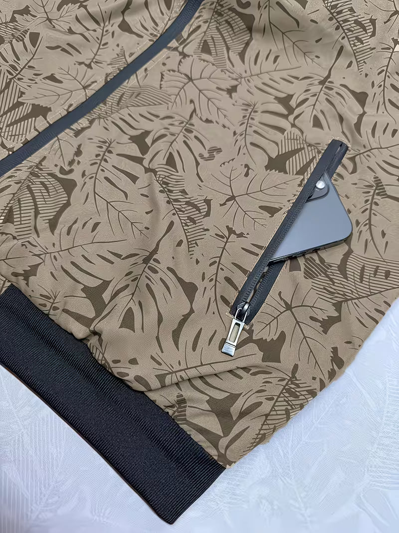 Dagan - Jacheta Sport Casual cu Mâneci Lungi și Fermoar